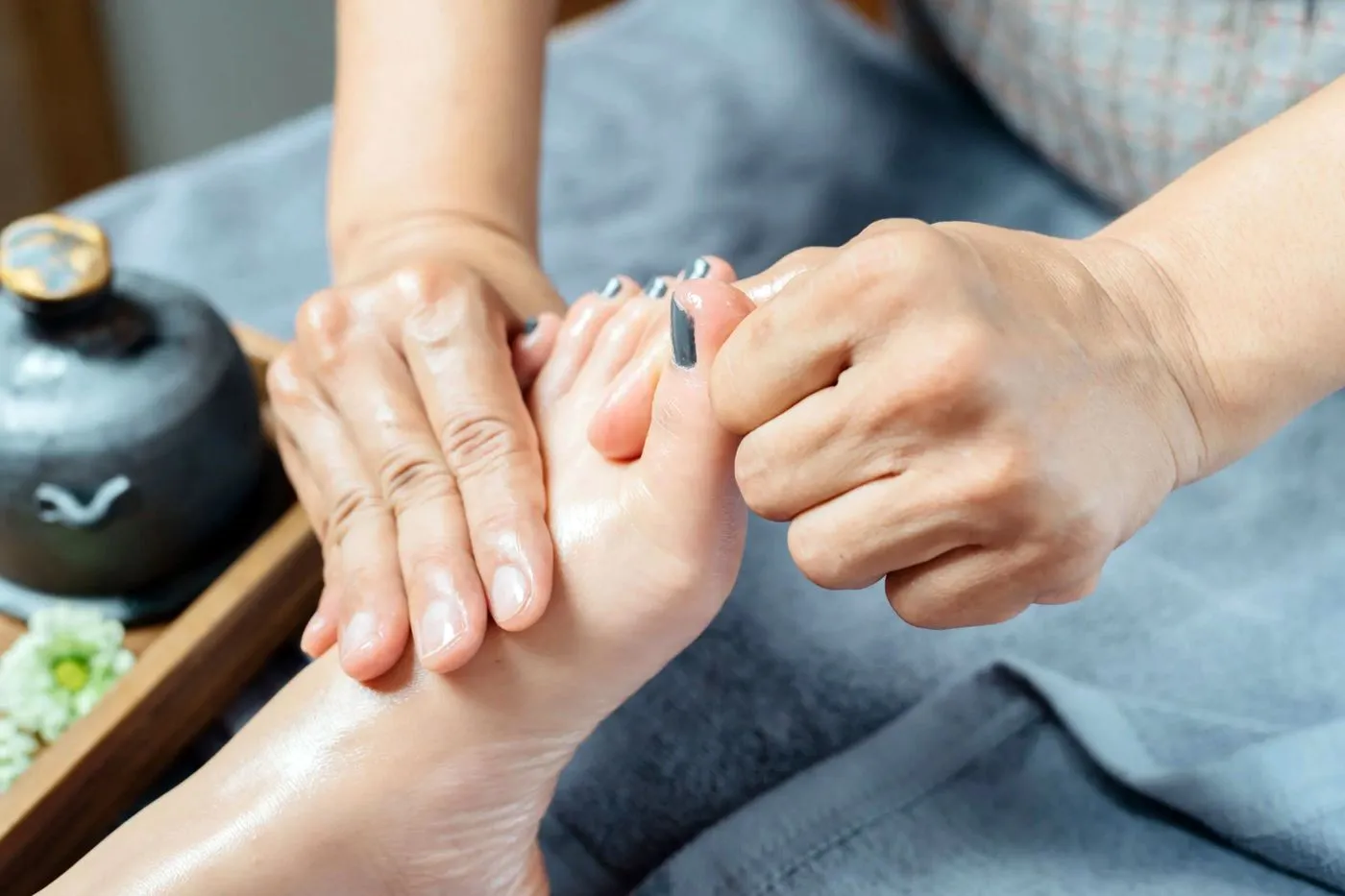 Sinnliche Fussmassage